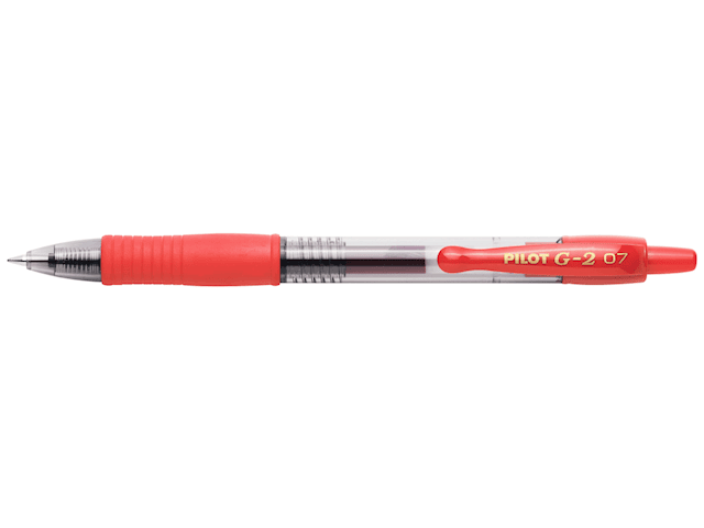 Gelkulpenna G-2 0,7, Röd, Pilot