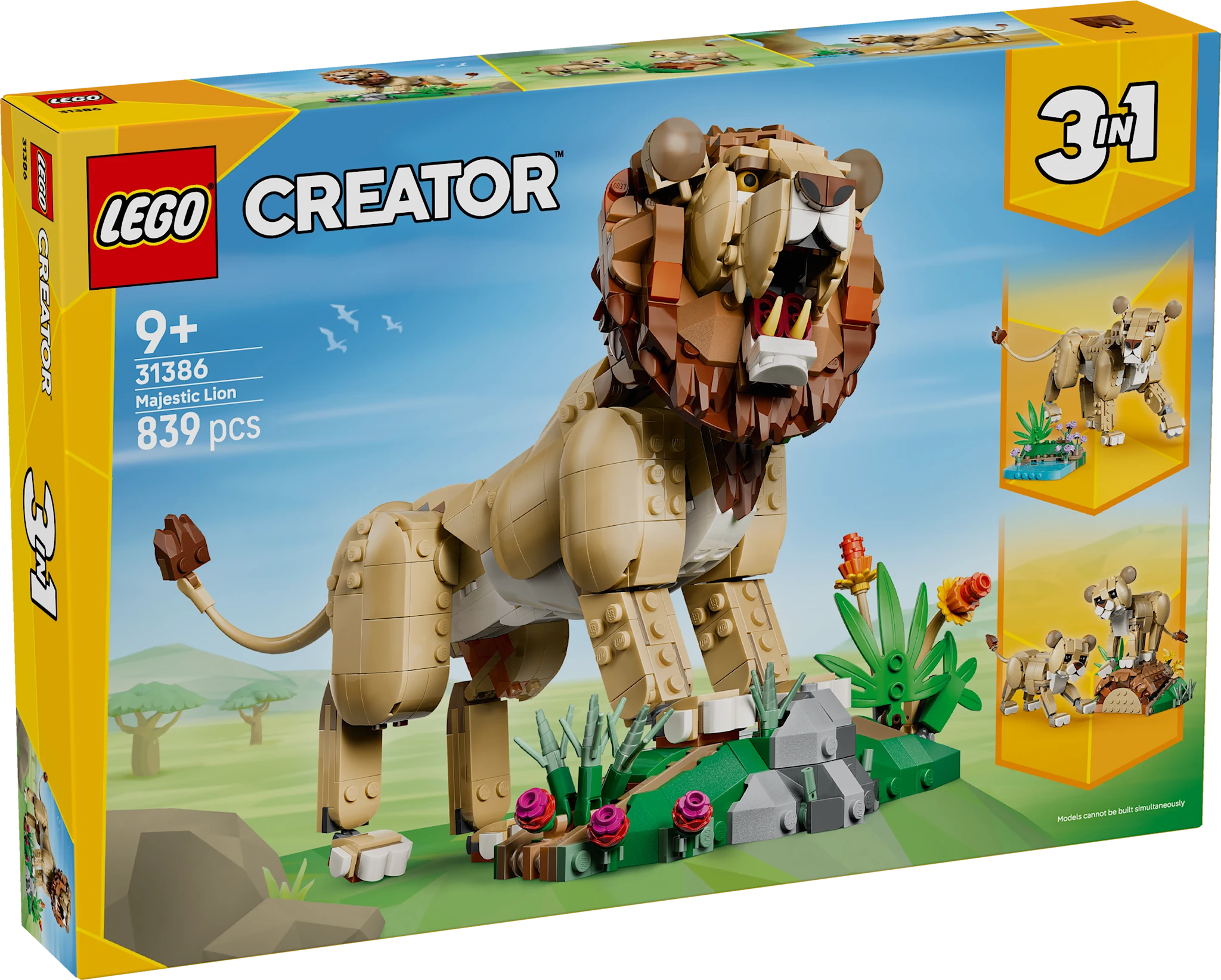 Tuotekuva ille Villieläimet: uljas leijona LEGO® Creator (31386)