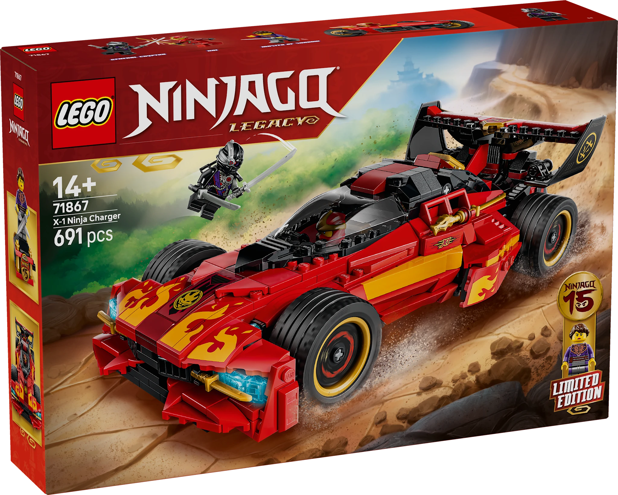 Tuotekuva ille Ninja-auto X-1 – 15-vuotisjuhlamalli LEGO® NINJAGO® (71867)
