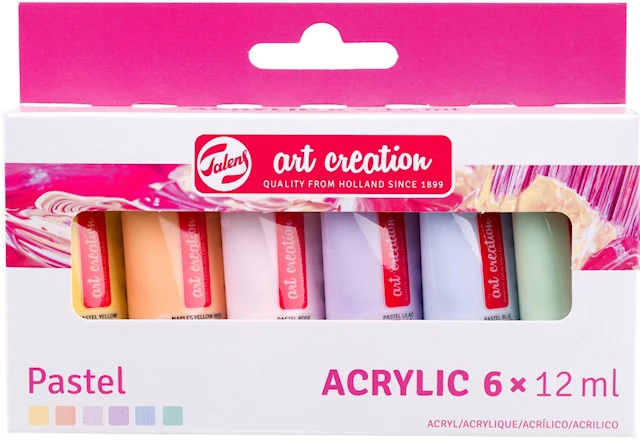 Akrylfärger Pasteller 12 ml 6-pack Talens Art Creation