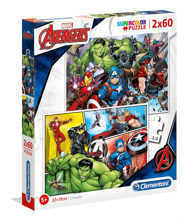 Avengers Palapeli 2x60 palaa Clementoni