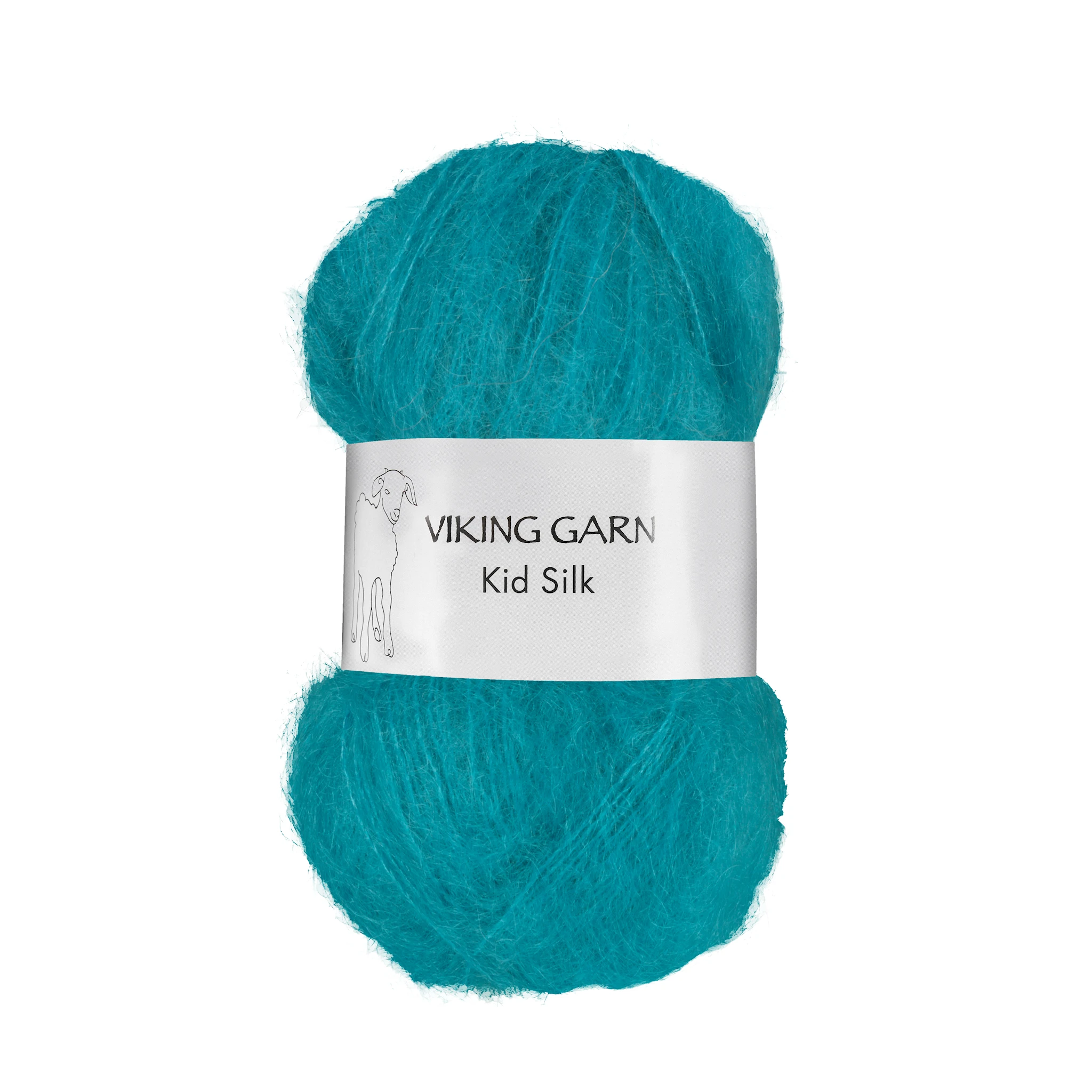 Tuotekuva ille Kid/Silk 25 g Turquoise 329 Viking Garn