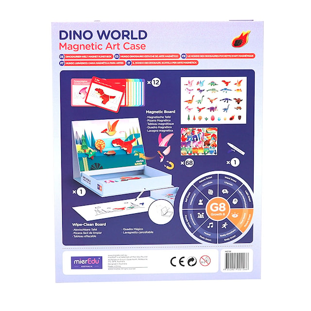 Produktbilde 5 for Magnetpyssel Dinosaurer Bokssett mierEdu