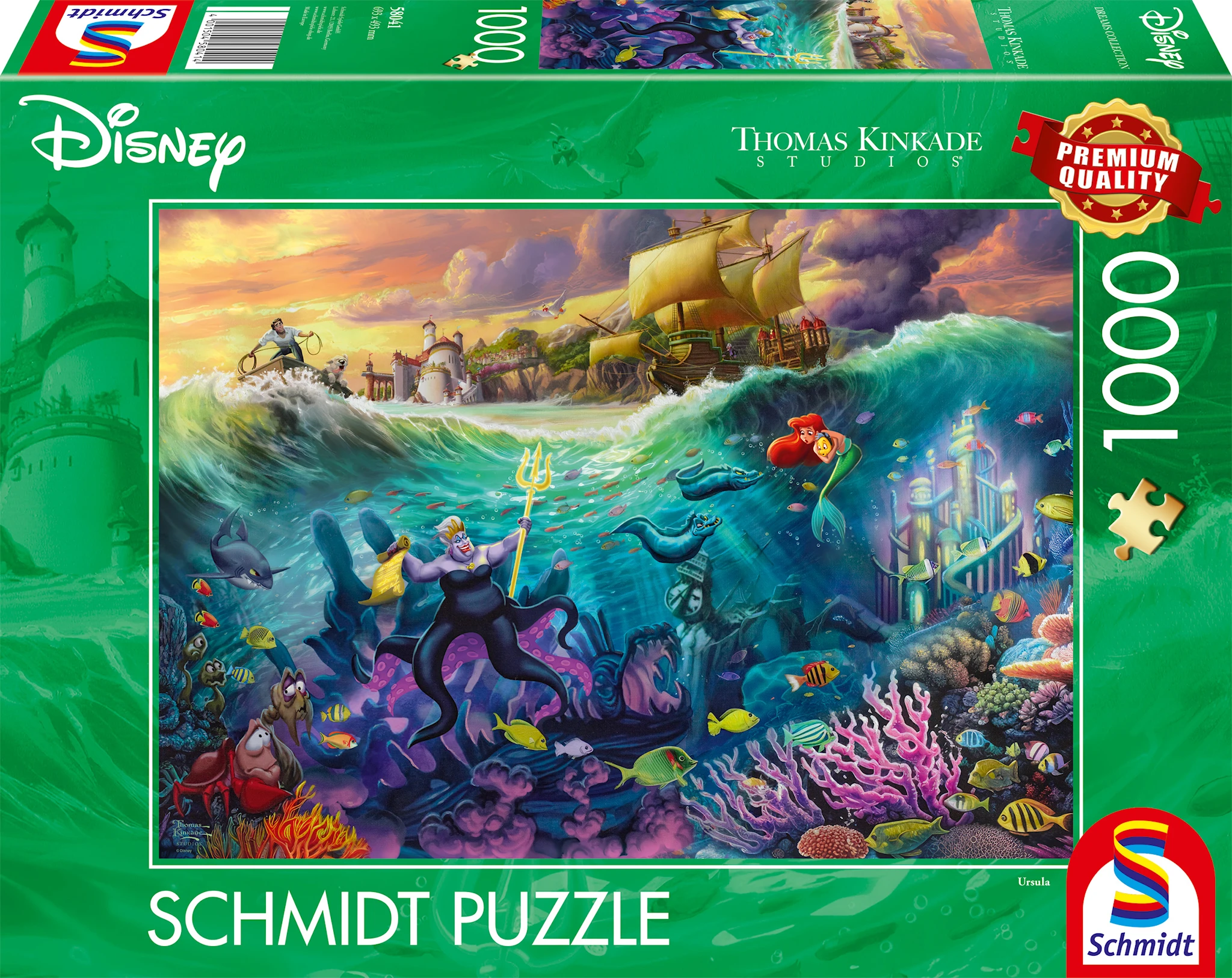 Produktbilde for Disney The Little Mermaid Ursula Puslespill 1000 Brikker Schmidt