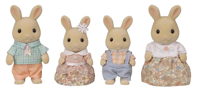 Milk Rabbit Family Sylvanian Families