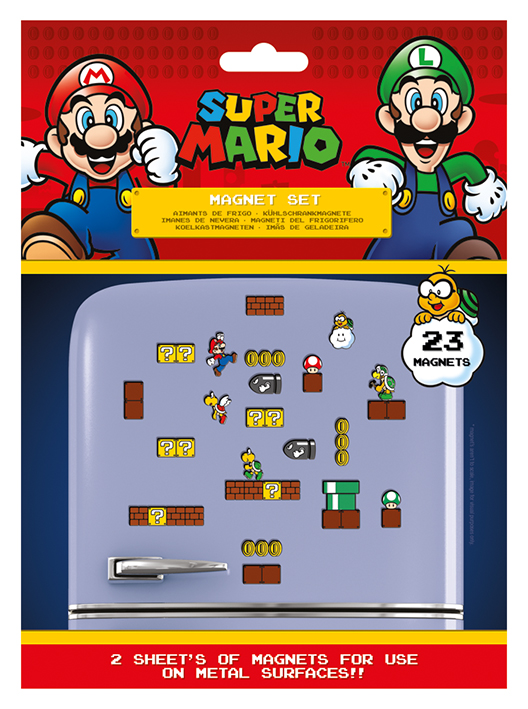 Kylskåpsmagneter Super Mario