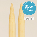 Basic Rundstickor Björk 80 cm 15,00 mm Drops