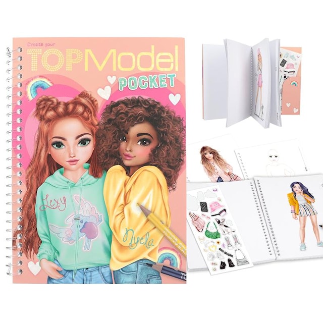 Tuotekuva 2 - TaskuvärityskirjaNyela & Lexy  (kirjavero) TOPModel