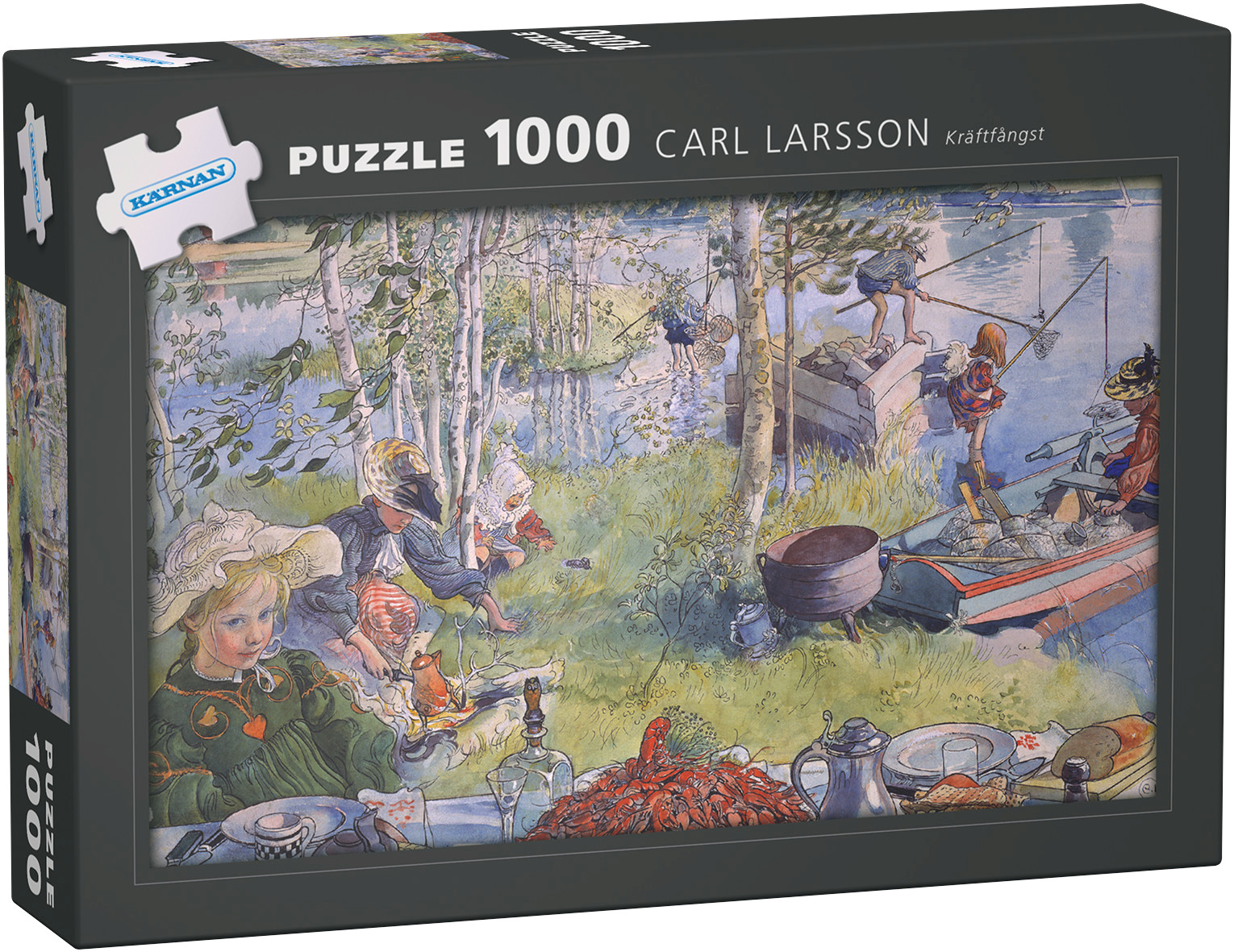 Carl Larsson, Kräftfångst, Palapeli, 1000 palaa, Egmont Kärnan