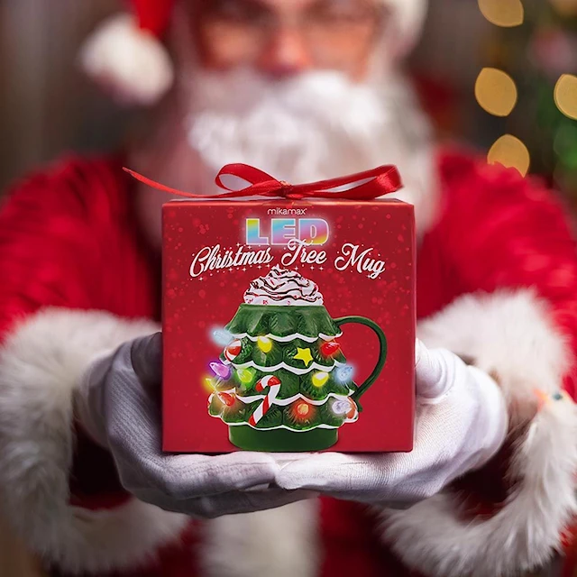 LED Christmas Tree Mug, Mikamax