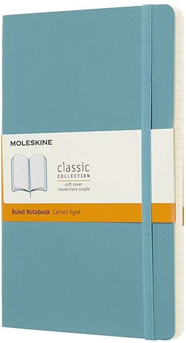 Tuotekuva 1 - Moleskine Classic Soft Large Reef Blue, viivoitus