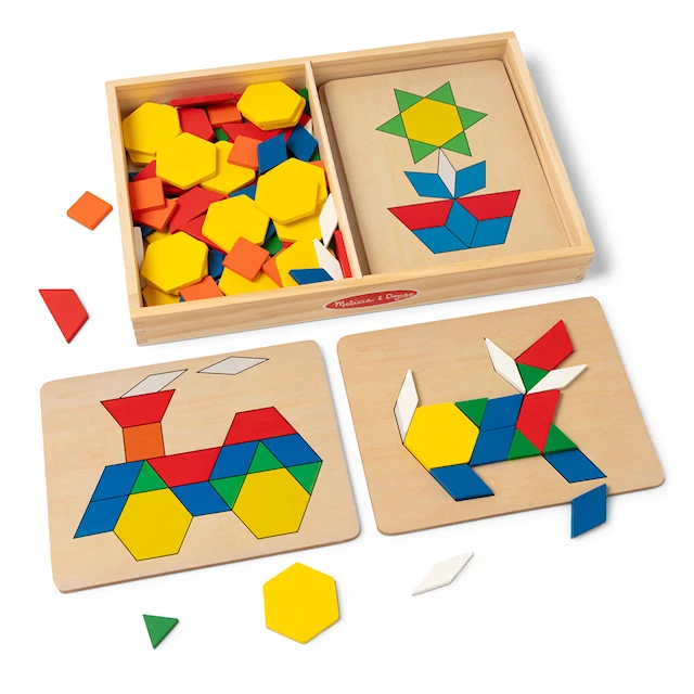 Puiset kuviopalikat Opetusleikki Melissa & Doug