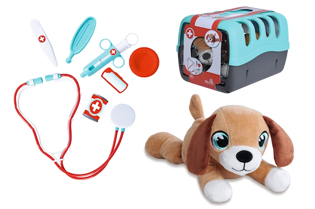 Simba Toys Nalle Koira lääkärilaukulla