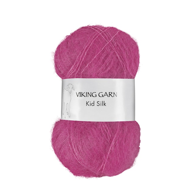 Kid/Silk 25 g Cerise 363 Viking Garn
