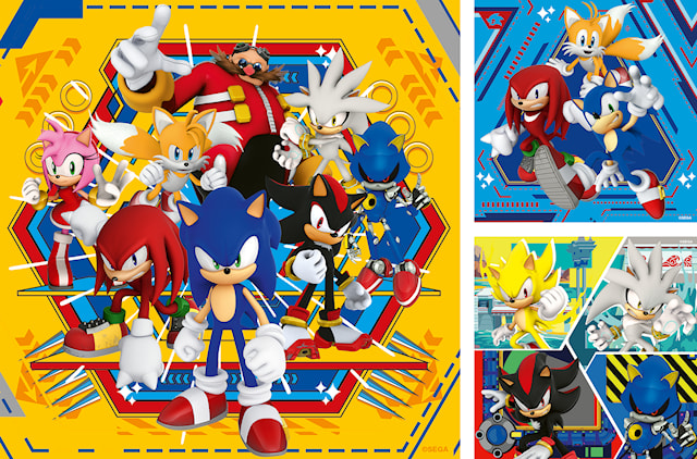 Produktbilde 2 for Puslespill Sonic Core 3x49 brikker, Ravensburger