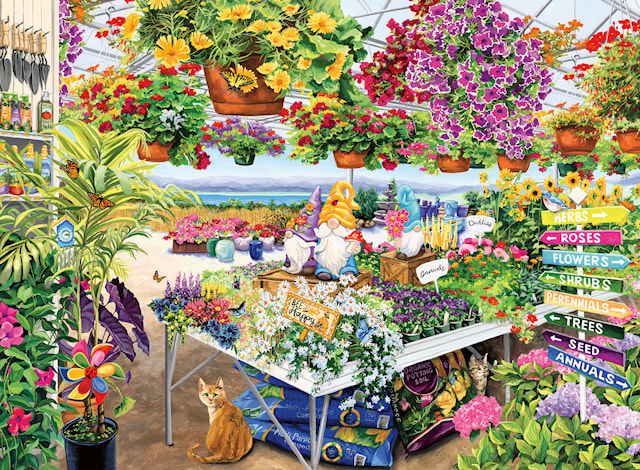 Produktbilde 2 for Glorious Garden Center Puslespill 500 brikker, Ravensburger