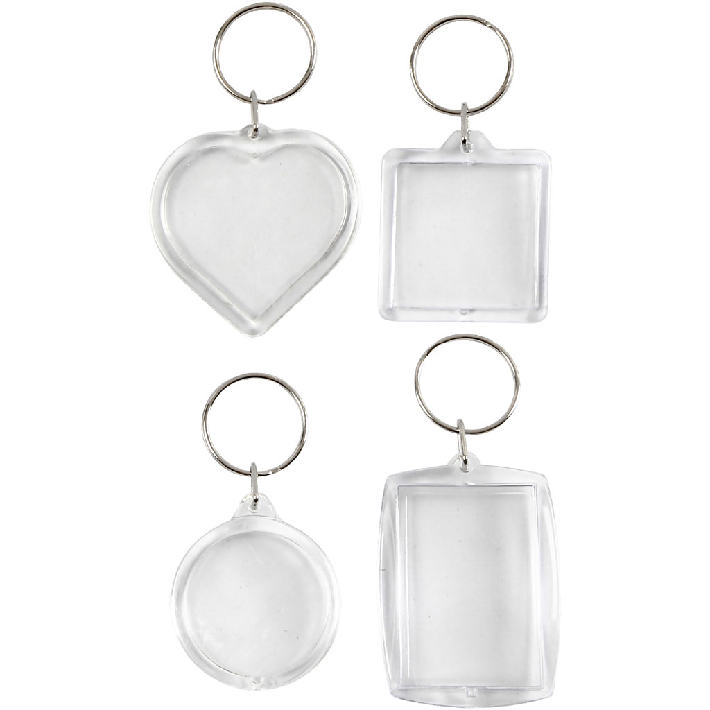 Nyckelring med Berlocker 40-50 mm 4-pack