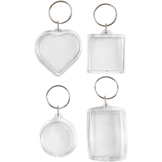 Nyckelring med Berlocker 40-50 mm 4-pack