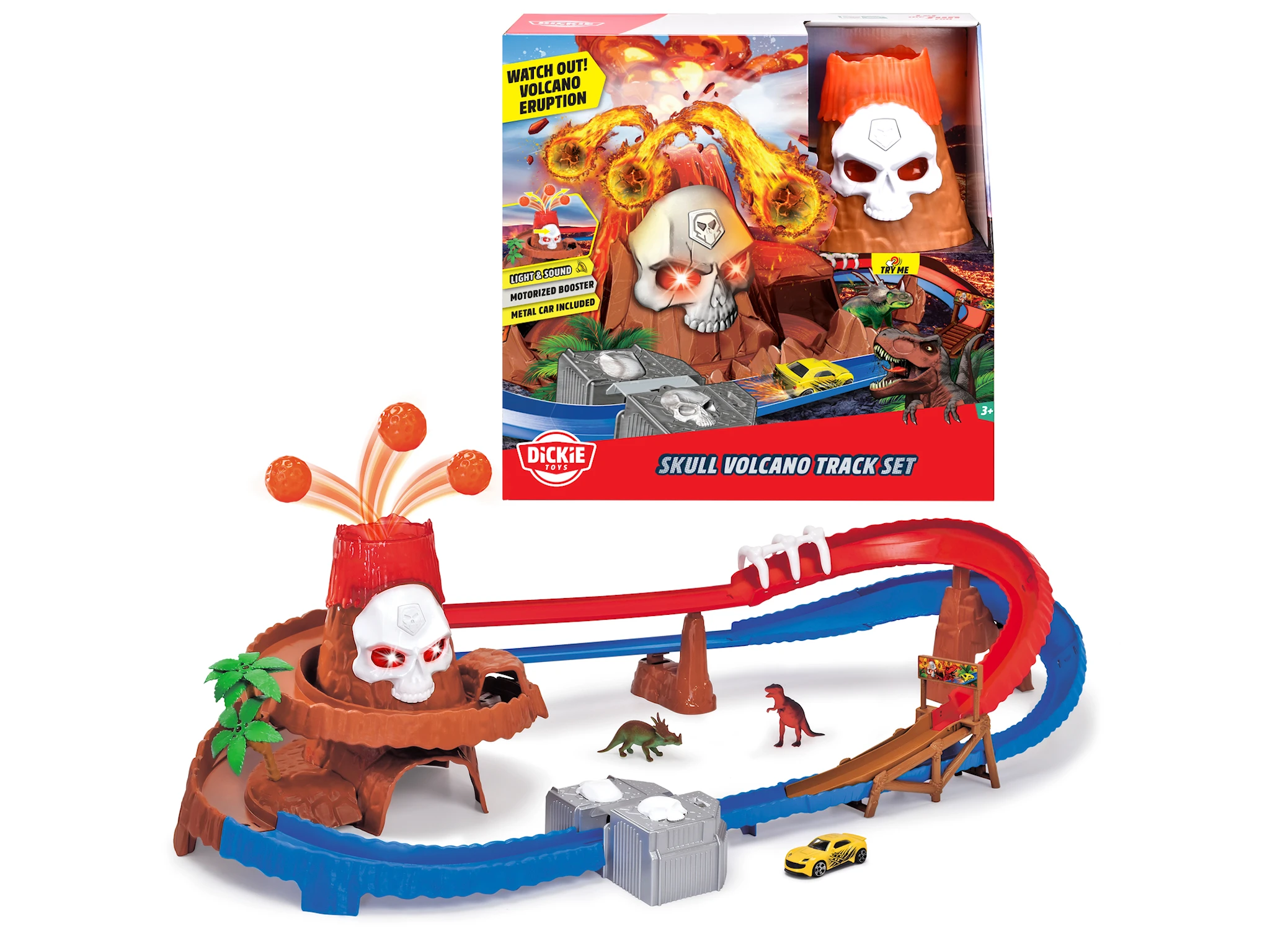 Produktbild för Vulkan Bilbana Lekset 100 cm Dickie Toys