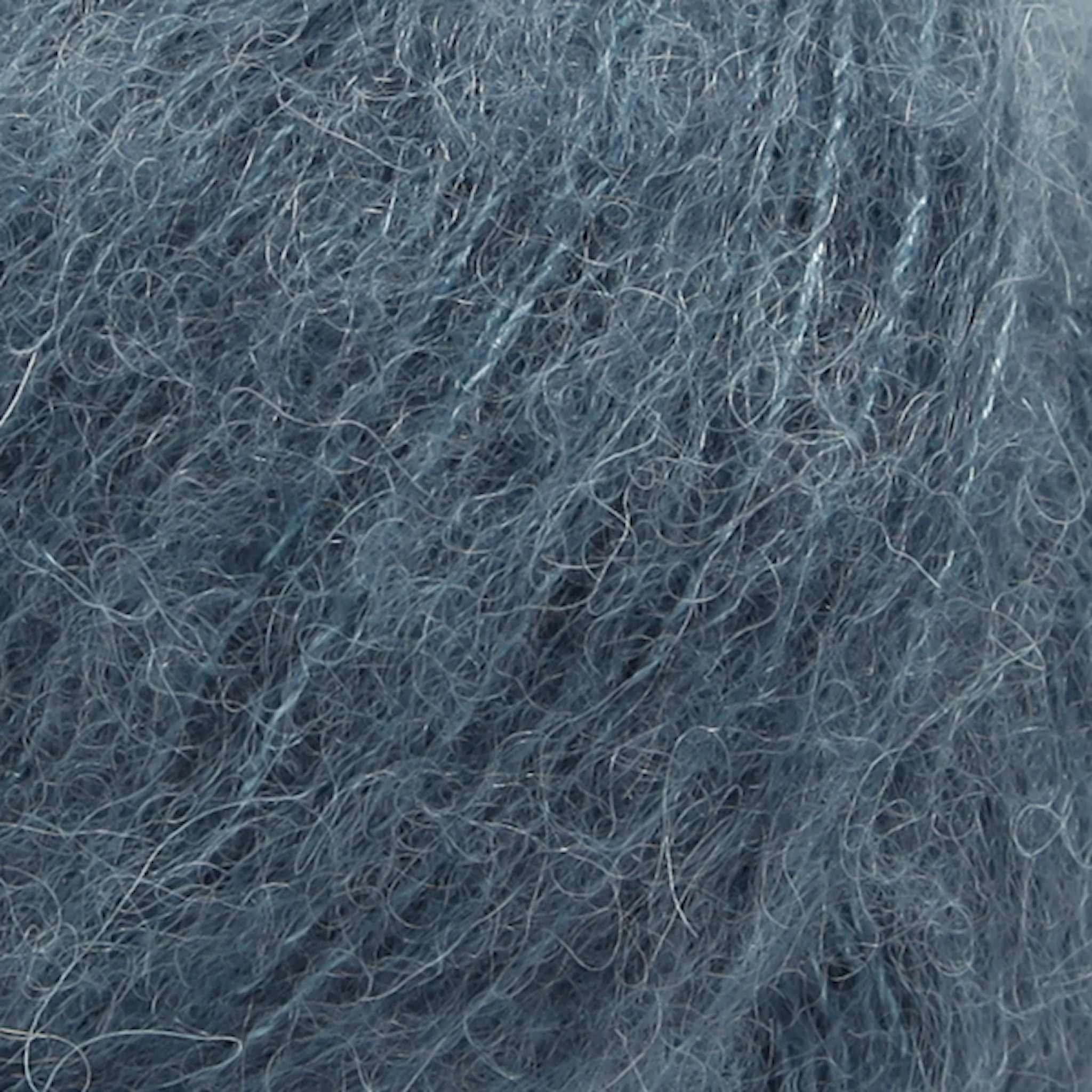 Produktbild för Brushed Alpaca Silk Uni Color Garn 25 g Stålblå 25 Drops