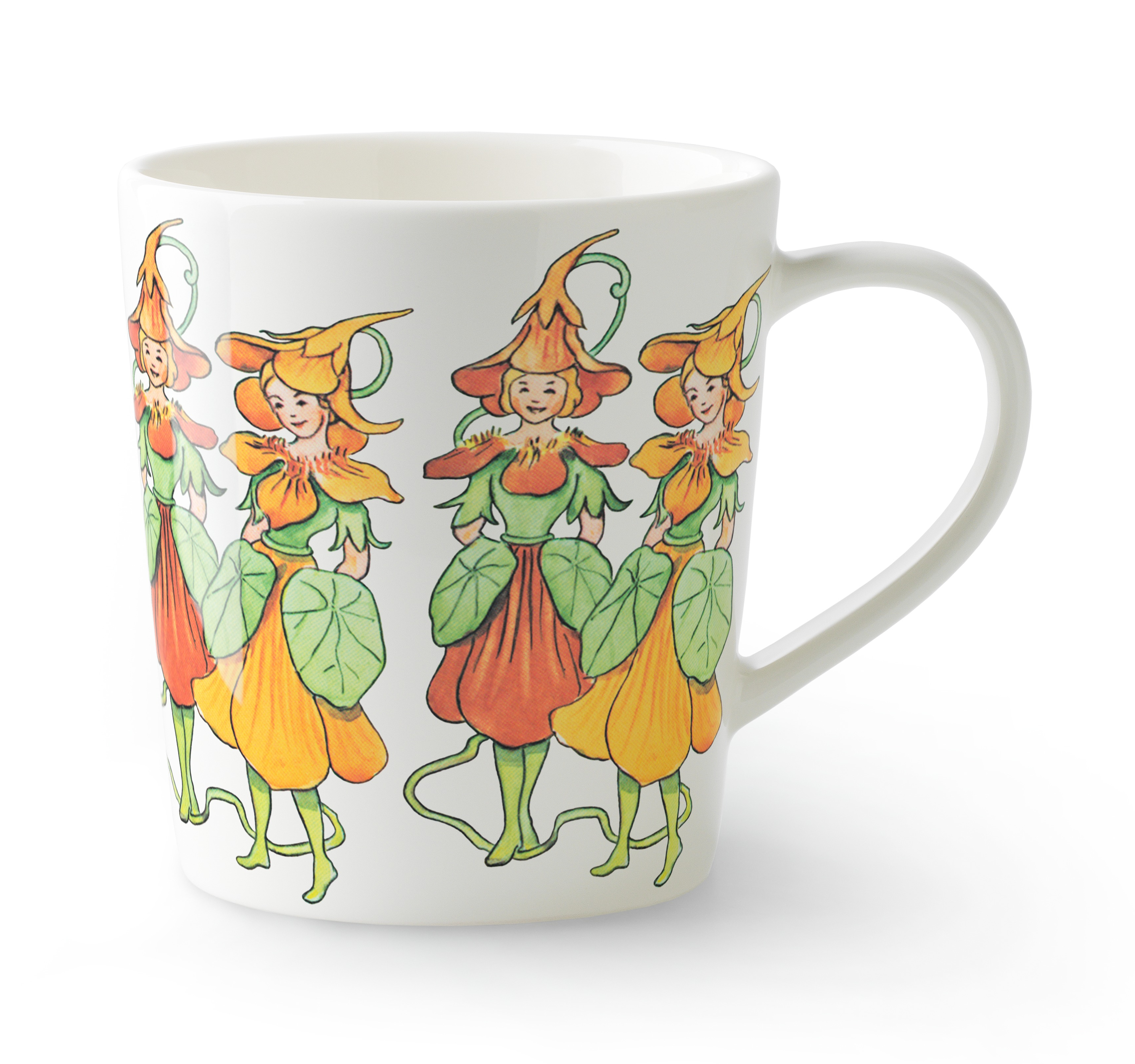 Design House Stockholm Elsa Beskow Mugg med Handtag Nasturtium 40 cl