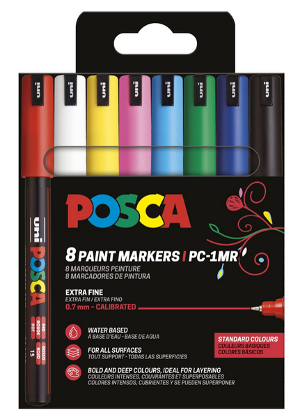 Posca Marker Set 8-p basf&auml;rger