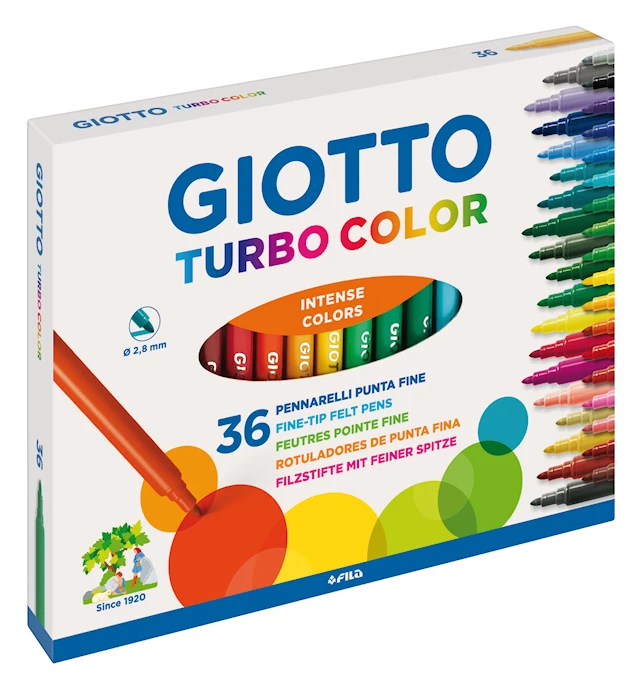 Marker Pens 36 pcs Giotto Turbo Color