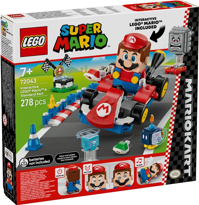 Mario Kart™ – Interaktiivinen LEGO® Mario™ ja Standard Kart LEGO® Super Mario (72043)