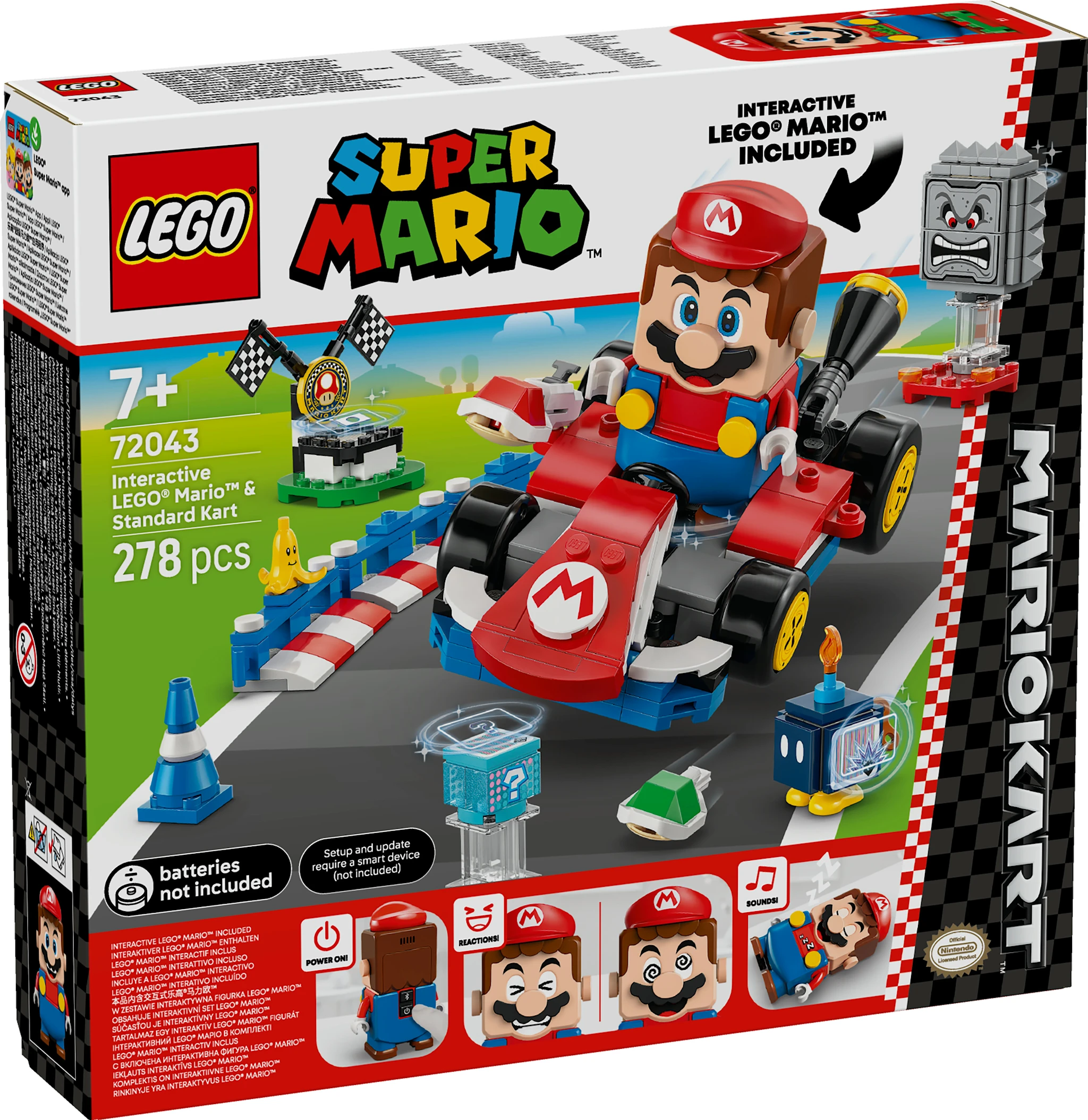Tuotekuva ille Mario Kart™ – Interaktiivinen LEGO® Mario™ ja Standard Kart LEGO® Super Mario (72043)