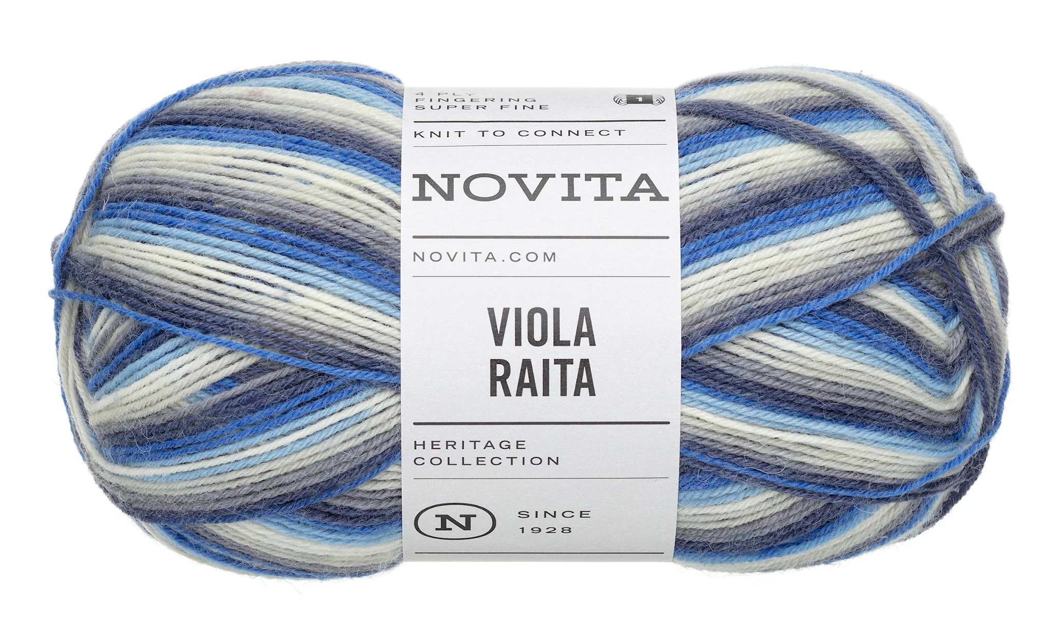 Tuotekuva ille Viola Raita Lanka Villasekoite 100g Sadepäivä 8421 Novita