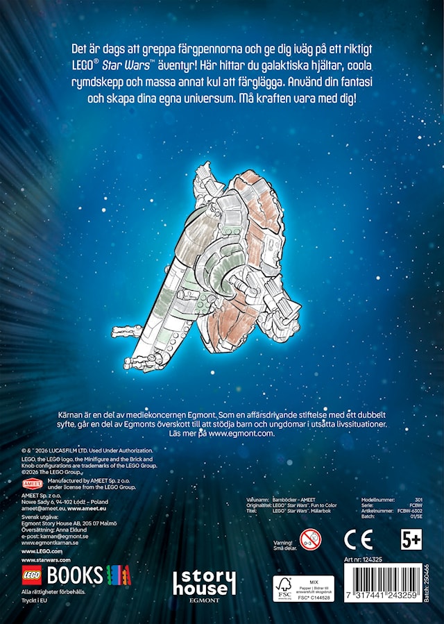 Produktbild 3 för Målarbok Lego Star Wars