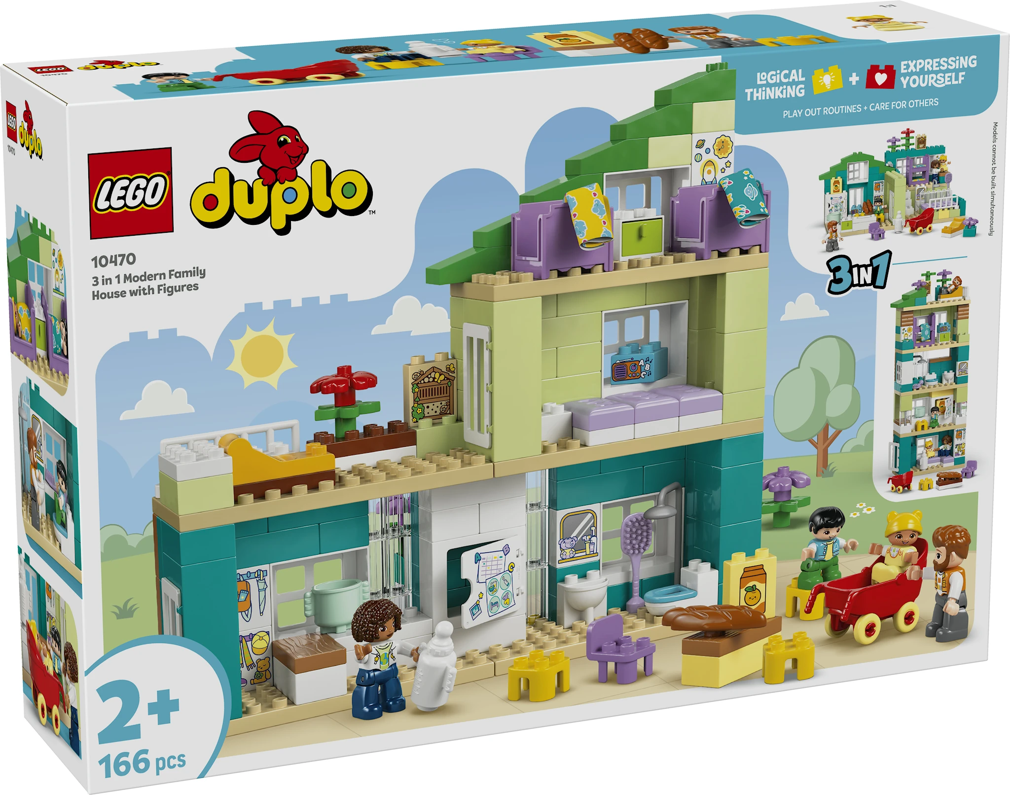 Tuotekuva ille Nykyaikainen omakotitalo ja hahmot 3in1 LEGO DUPLO Town (10470)