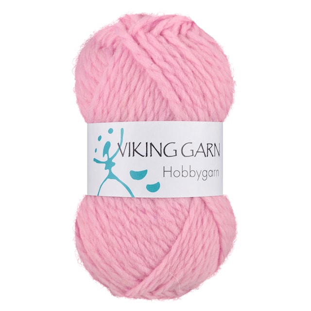 Hobbygarn 50 g Lys rosa 964 Viking Garn
