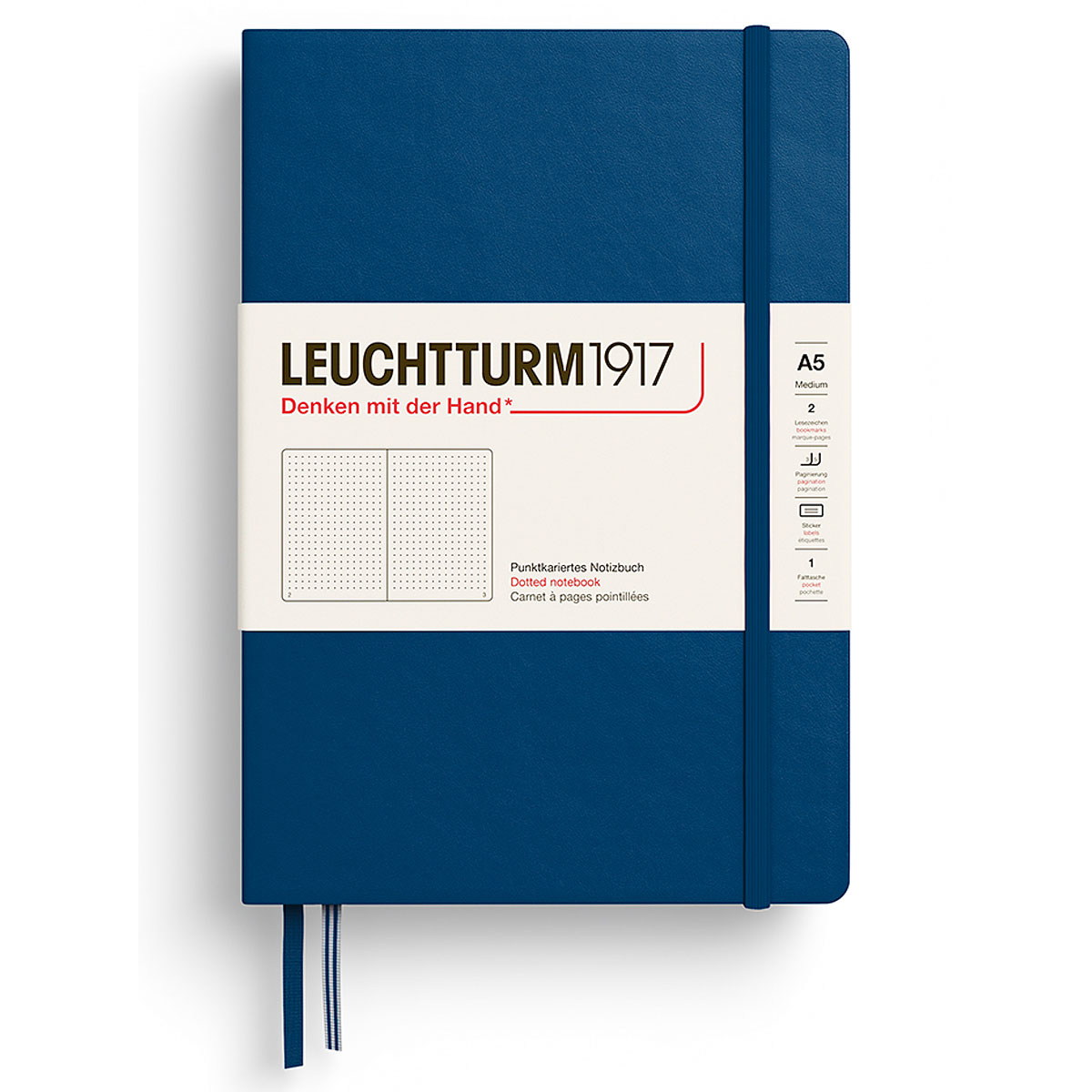 Anteckningsbok A5 Hard Prickad Indigo Leuchtturm1917