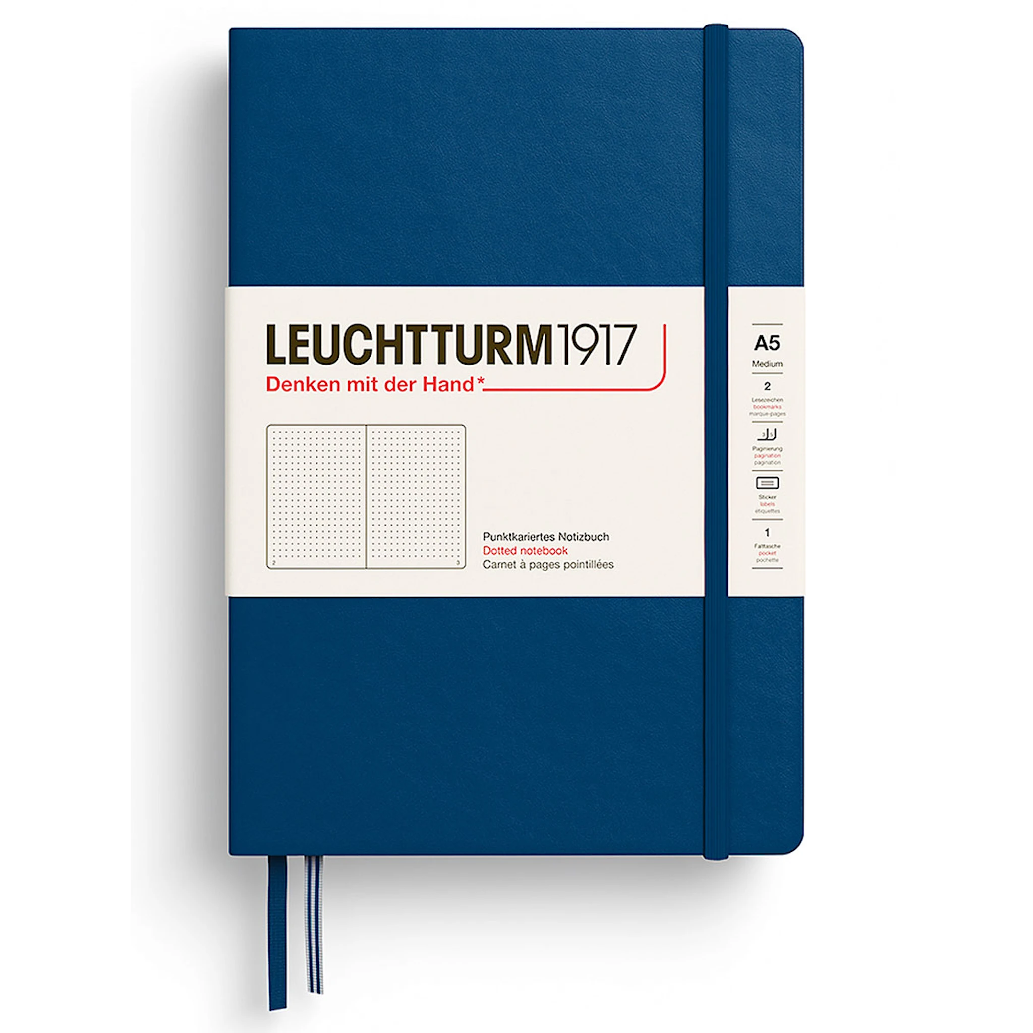Tuotekuva ille Muistikirja A5 Kova Pisteellinen Indigo Leuchtturm1917