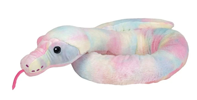 Mellowkins Eco Regnbågsfärgad Orm Gosedjur 138 cm Wild Republic