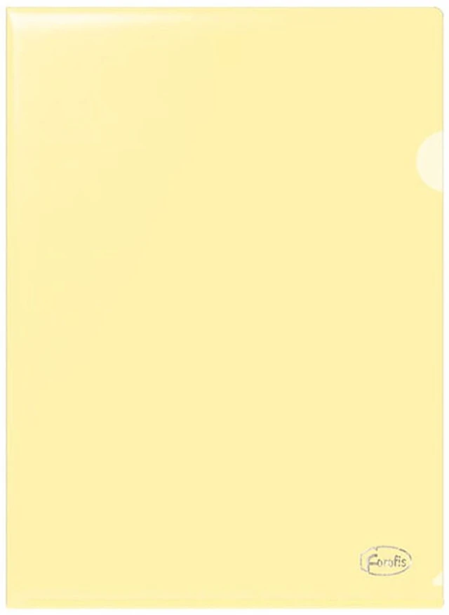 Plastmapp A4 gul 1 styck