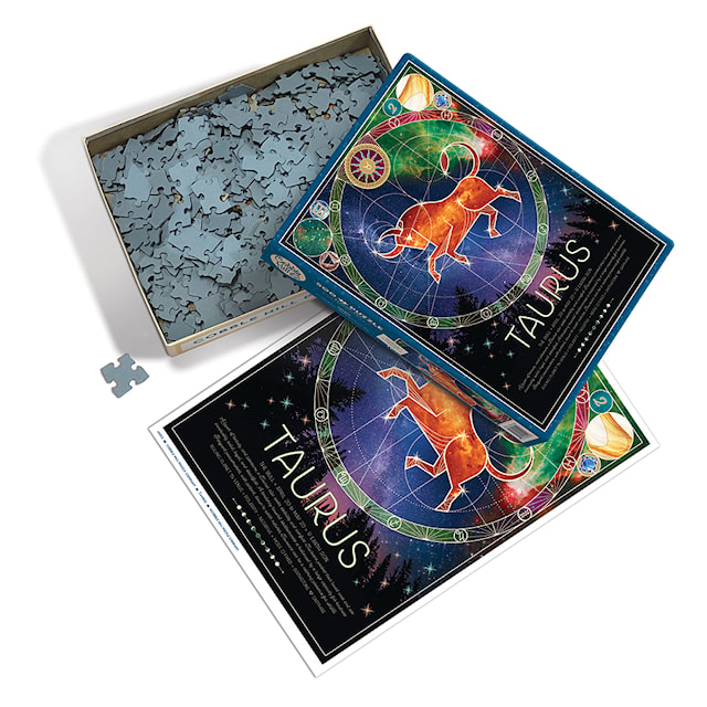 Produktbilde 2 for Puslespill Zodiac Taurus 500 brikker, Cobble Hill
