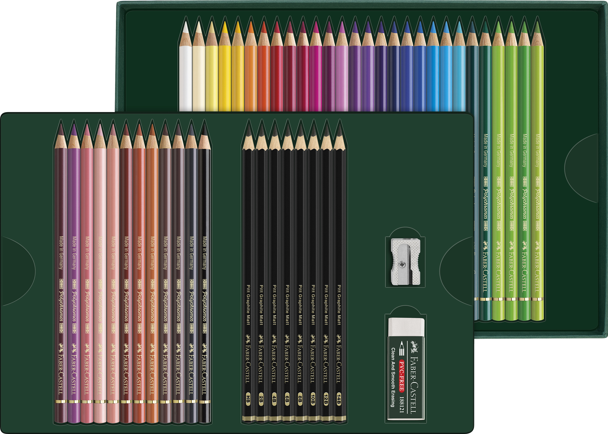 Giftset Polychromos & Pitt Graphite Matt Small 40 delar Faber Castell