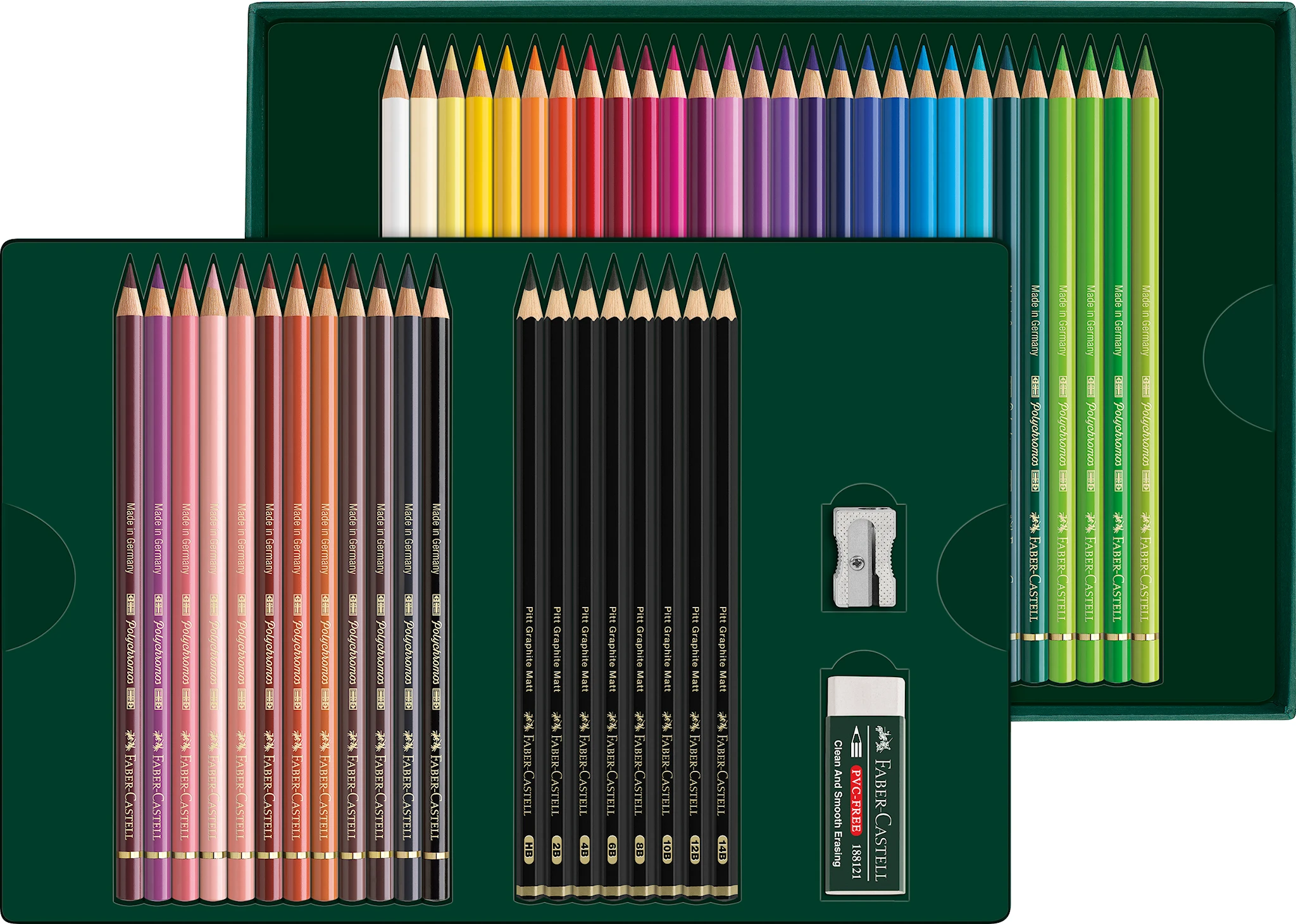 Tuotekuva ille Lahjasetti Polychromos & Pitt Graphite Matt Small 40 osaa Faber Castell
