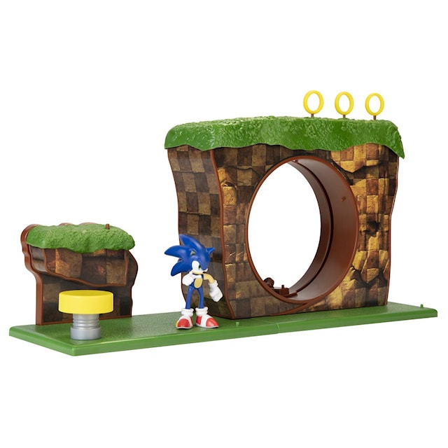 Produktbild 2 för Sonic the Hedgehog 6 cm Green Hill Zone Lekset