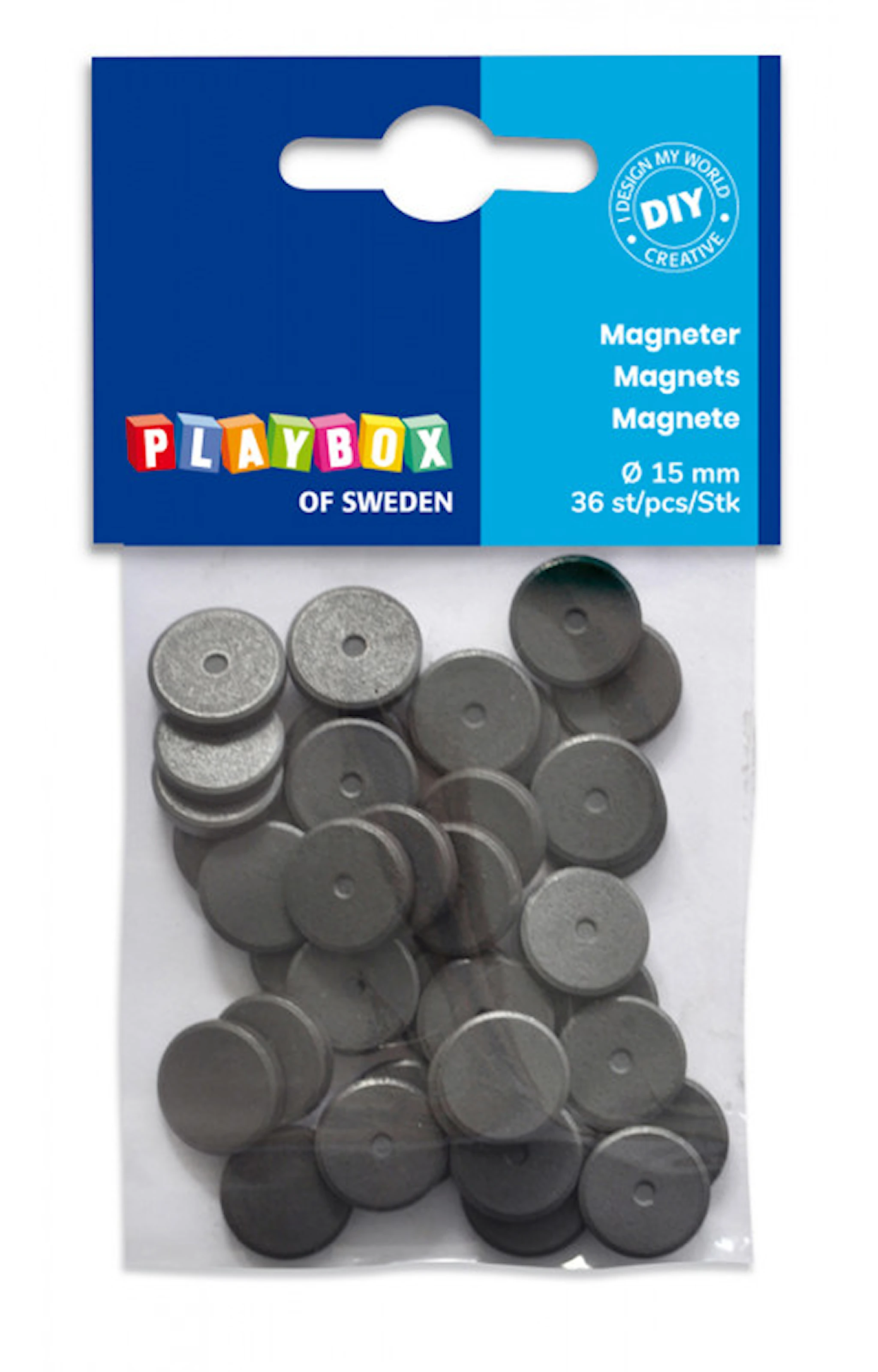 Tuotekuva ille Magneetteja ø 15mm 36-pakkauksessa Playbox