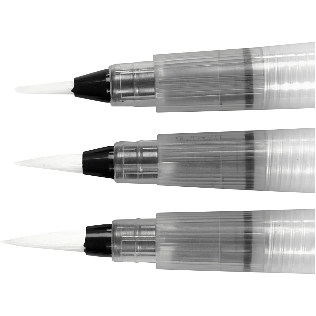 Vattenpenslar stl. S + M + L  3-pack Creativ Company