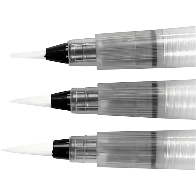 Vattenpenslar stl. S + M + L 3-pack Creativ Company