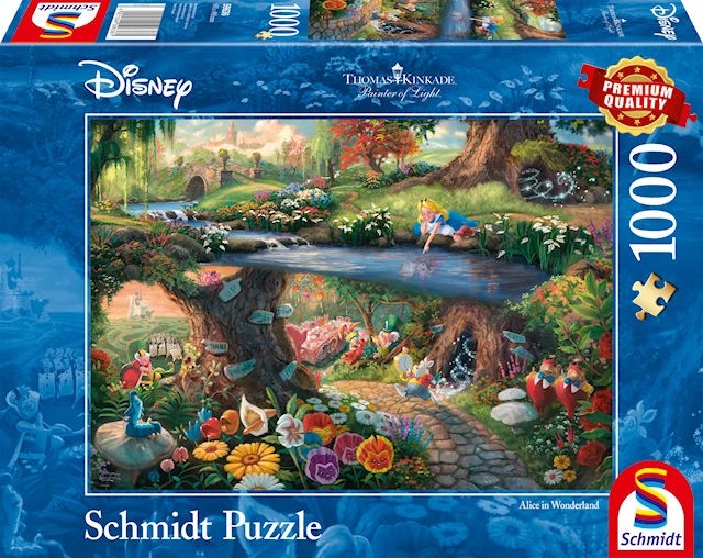 Disney Alice in wonderland Thomas Kinkade Palapeli 1000 palaa Schmidt
