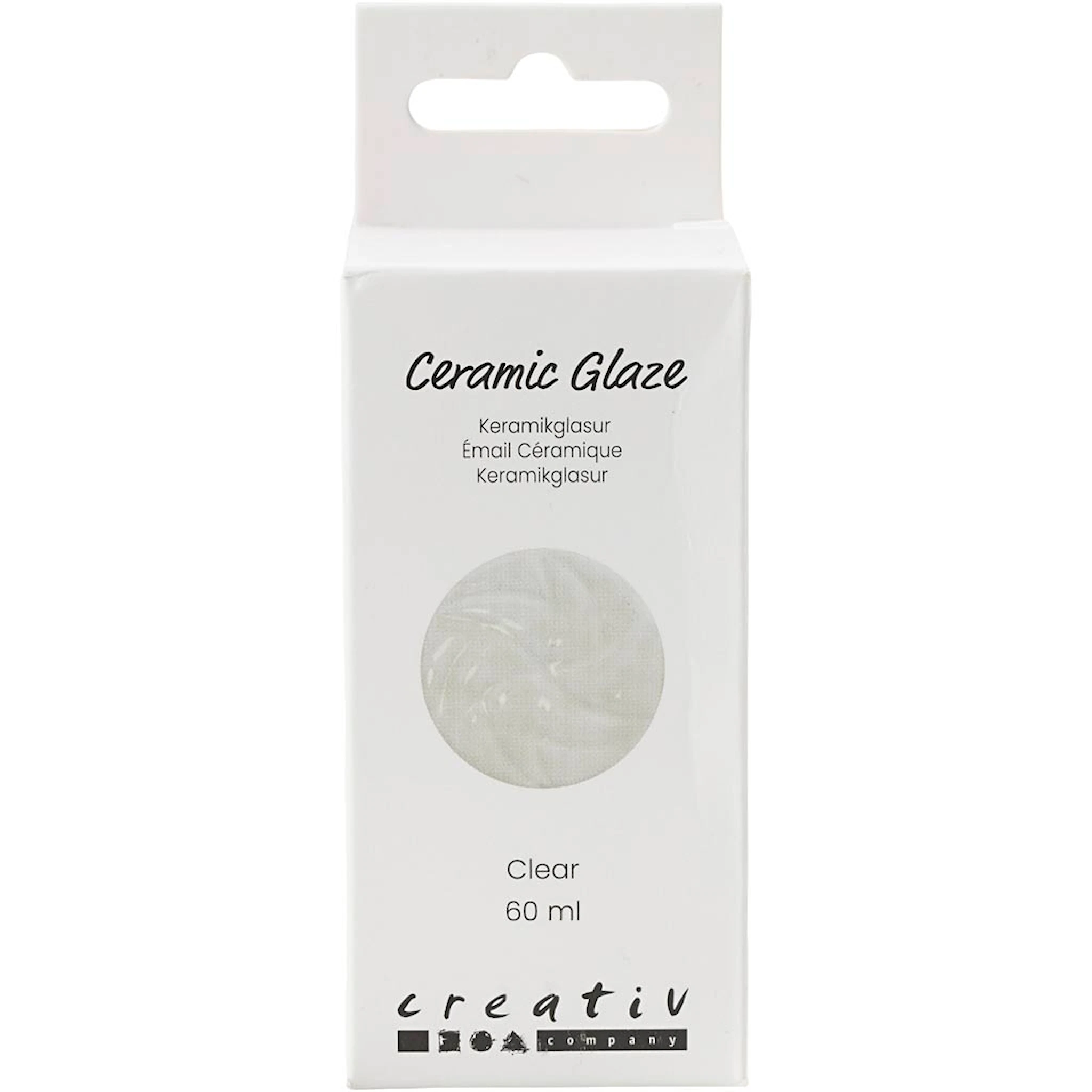 Produktbilde for Keramikkglasur, 984-1101 °C, transparent, klar, 60 ml/ 1 boks