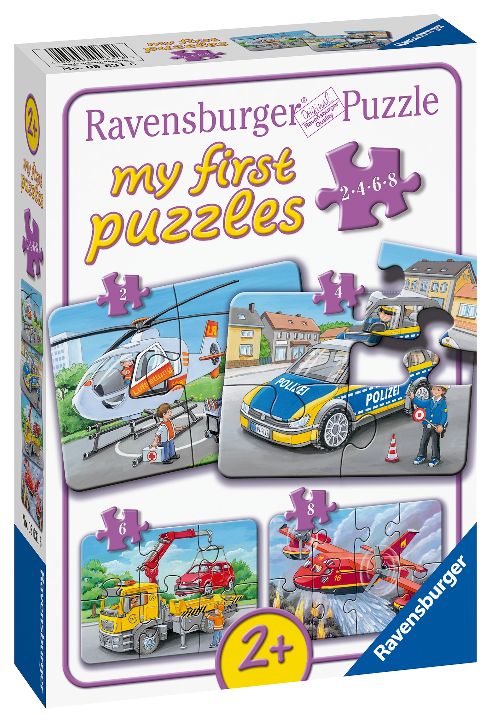 Tuotekuva ille My Emergency Vehicles Palapeli 2/4/6/8 palaa Ravensburger