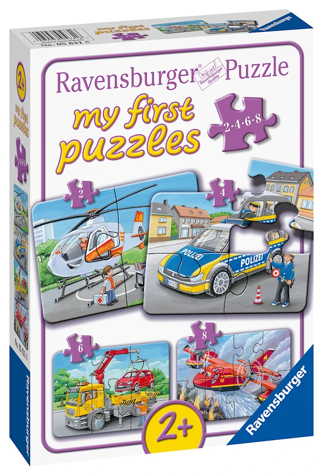 My Emergency Vehicles Palapeli 2/4/6/8 palaa Ravensburger