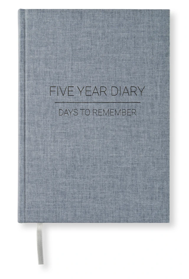 5 year Diary A5 Denim Blue Paperstyle
