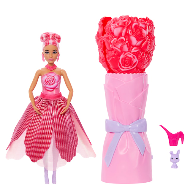 Produktbilde 1 for Flower Surprise Dukke Rød Barbie